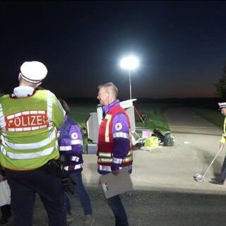 Polizei am Unfallort