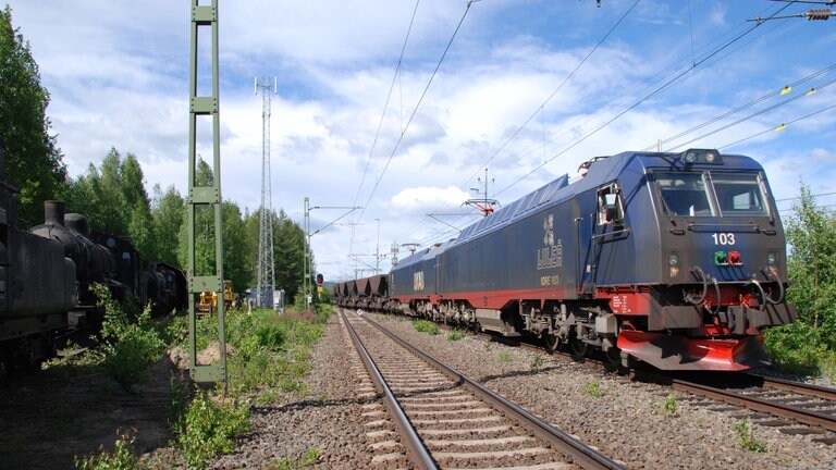 Bergung der Loks in Sandträsk