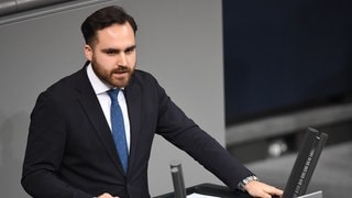 Maximilian Mörseburg (CDU) aus Stuttgart spricht im Bundestag.