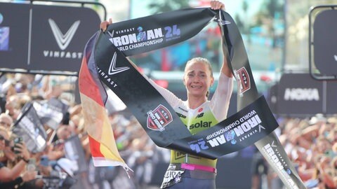 Laura Philipp bei der Ironman-WM in Nizza 2024