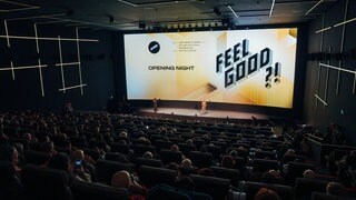 Voller Cineplex-Kinosaal in Mannheim 