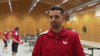 Tischtennis-Training beim Verein Deutsche Jugendkraft in Dossenheim