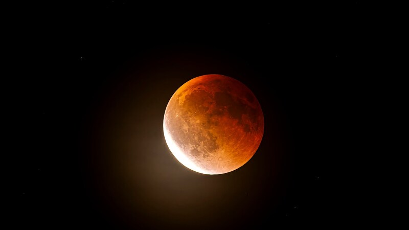 Mondfinsternis in Köngen.