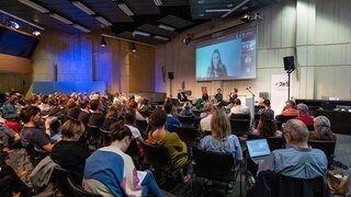 Publikum bei der Veranstaltung Journalismus macht Schule