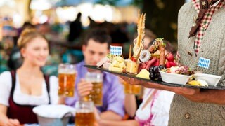 Brotzeit auf dem Oktoberfest