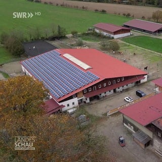 Blick auf den Bauernhof