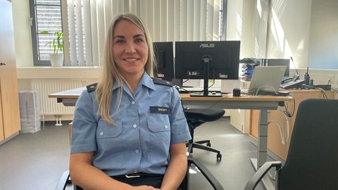 Kimberly Short leitet seit gut drei Jahren die Polizeiinspektion Idar-Oberstein. Mit dem Bahnhof haben ihre Kollegen es häufiger zu tun. 