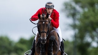 Richard Vogel mit seinem Pferd United Touch.