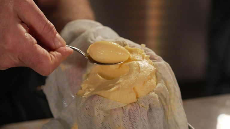 Die fertige Butter.