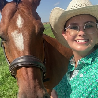 Reiterin Leonie Maurer und ihr Quarter Horse "Chance"