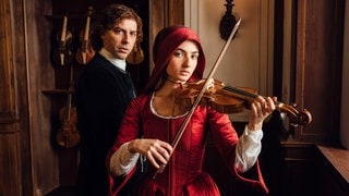 Filmstill: „Vivaldi und Ich“ mit Michele Riondino und Tecla Insolia