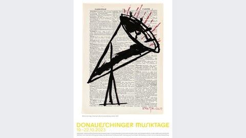 Das Plakatmotiv der Donaueschinger Musiktage 2023