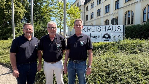 Volker Giehl, Stefan Schäfer und Christian Voigt tragen die Verantwortung im Rettungsdienstbezirk Montabaur.