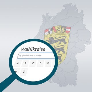 Ergbnisse der 70 Wahlkreise bei der Landtagswahl 2021 in Baden-Württemberg (Symbolbild)