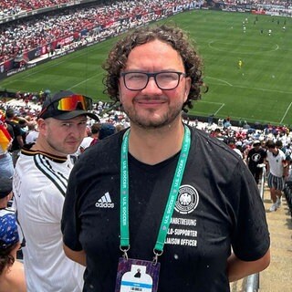 DFB Fanbetreuer bei der Fussball WM in den USA