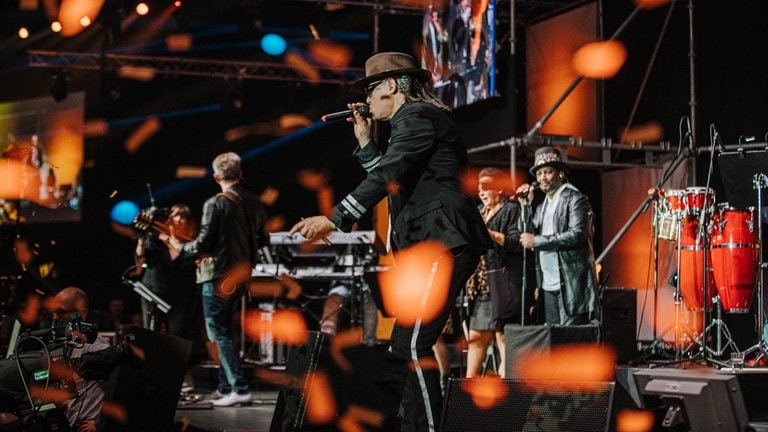 Die SWR1 Band beim Finale der SWR1 Hitparade 2019