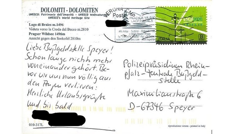 Blitzerfotos und Ausreden