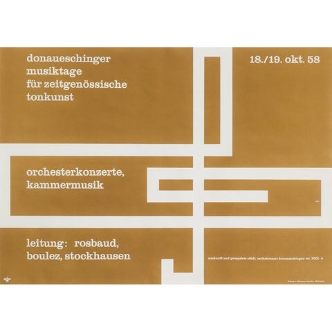 Plakatmotiv von 1958 von Hubertus Mall