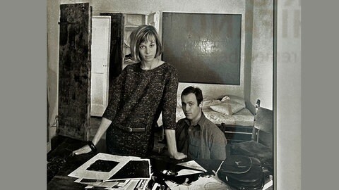 Anita Pallenberg und Mario Schifano