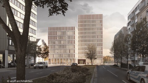 Geplanter Neubau des Polizeipräsidiums Ludwigshafen