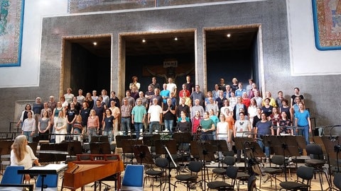 Die Hauptprobe des Schwörkonzerts 2025. Gespielt wird "Die Schöpfung" von Joseph Haydn.