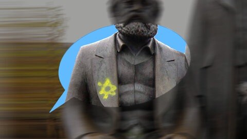 Antisemitische Schmierereien auf den Skulpturen des Marx-Engels-Forums in Berlin: Jahrzehntelange Aufklärungsarbeit hat es nicht geschafft, den Antisemitismus in Deutschland zu beseitigen. Im Gegenteil: Jüdinnen und Juden in Deutschland fühlen sich so bedroht wie niemals seit dem Ende des Zweiten Weltkriegs.