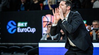 Gab allen Spielern viel Einsatzzeit: Ulms Trainer Ty Harrelson (Archivbild).