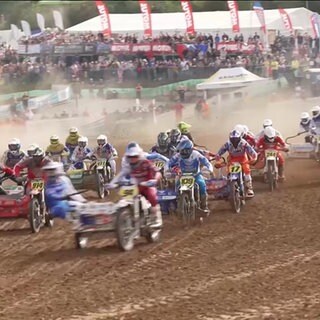 Motocross auf der Piste