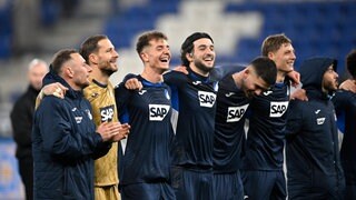 Hoffenheim Spieler jubeln