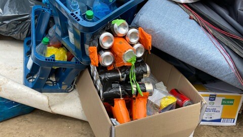 Bierdosen-Schaf Bierte nahm ein trauriges Ende nach Rock am Ring