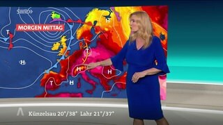 Wetterreporterin Claudia Kleinert