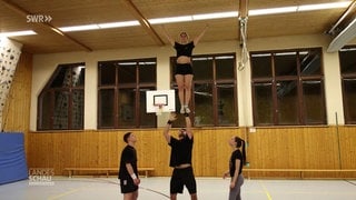 Cheerleader-Vizeweltmeister Alisa Jonczyk und Micha Bröckling