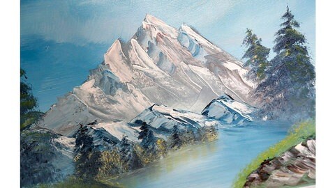 Das Werk eines Kursteilnehmers von Bob Ross
