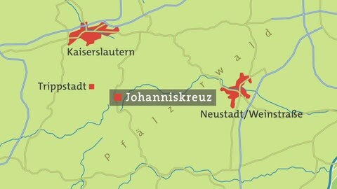 Hierzuland Johanniskreuz Karte