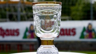 Die Trophäe des Badischen Fußballverbands