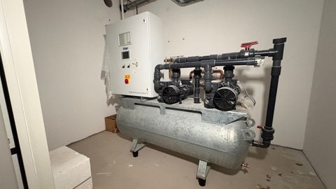 Der Sauerstofftank im Kinderhospiz Trier für schwerkranke Kinder.