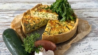 Zucchinitarte mit Feta