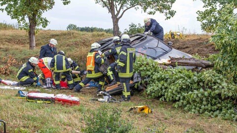 Tödlicher Verkehrsunfall B44 Lampertheim Richtung Mannheim Scharhof vor MA-Kirschgartshausen