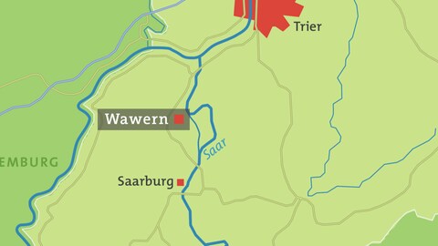 Wawern Karte