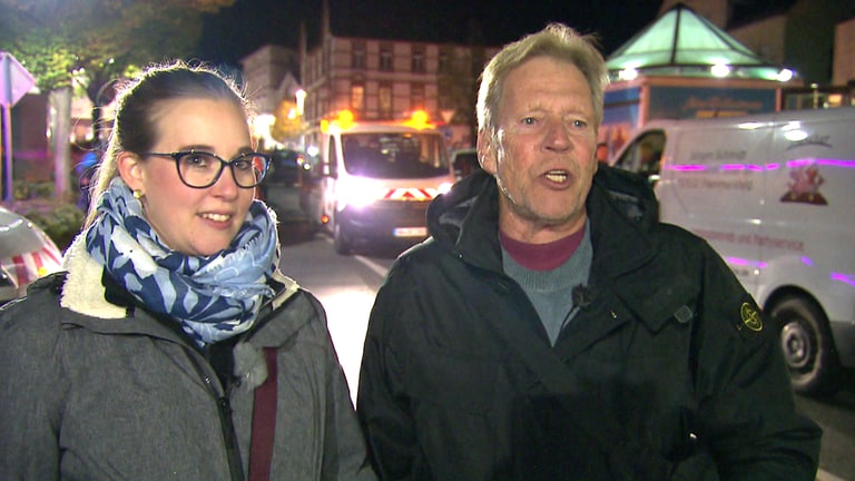 Hachenburg Citymanagerin Timea Zimmer und Marktmeister Ulrich Kuschmirzt