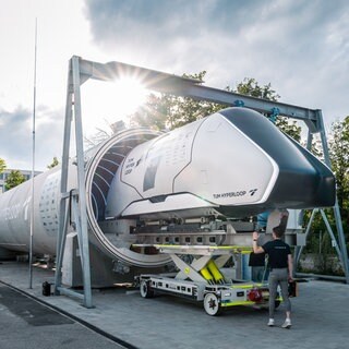 Hyperloop-Testsegment der Technischen Universität München (TUM)