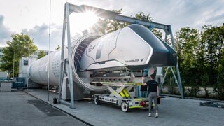 Hyperloop-Testsegment der Technischen Universität München (TUM)