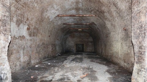 Das Innere des Zivilschutzbunkers aus den Sechsiger Jahren in HalleSaale