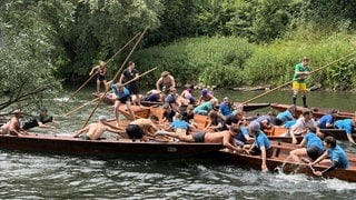 Stocherkahnrennen 2026 in Tübingen.