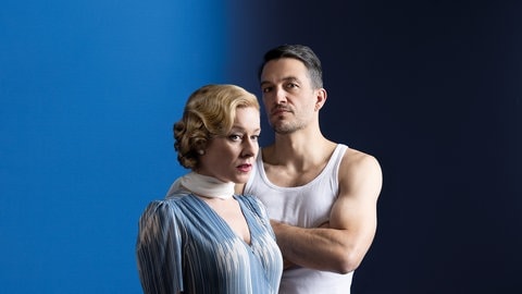 Natalie O'Hara zusammen mit ihrem Bühnenpartner Max Hemmersdorfer in Endstation Sehnsucht