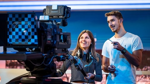 Auszubildende des SWR in der Mainstage 