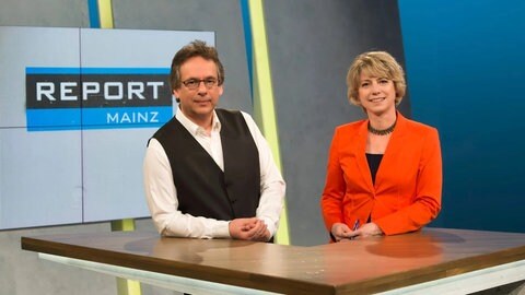 Fritz Frey und Birgitta Weber von Report Mainz