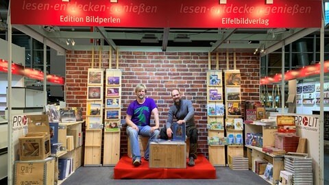 Stand des Verlags Kraterleuchten auf der Frankfurter Buchmesse