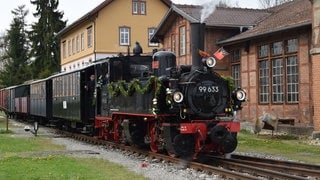 Die älteste in der Runde ist die Malletlok 99 633, gebaut von der Esslinger Maschinenfabrik 1900