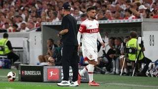 Deniz Undav wurde von Stuttgarts Trainer Sebeastian Hoeneß in der 70. Spielminute ausgewechselt. Beim 4:1-Sieg gegen den 1. FC Köln war er kein Faktor.